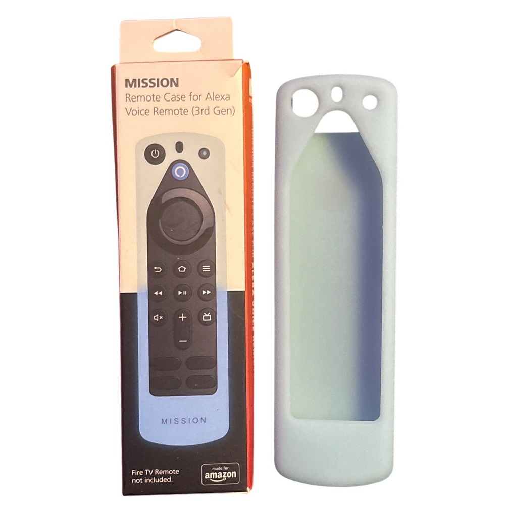 NEW Mission Remote Case for Alexa Voice Remote 3rd Gen Light Blue